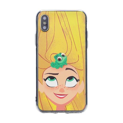 Obal / kryt na Apple iPhone XS Rapunzel and Pascal (001)