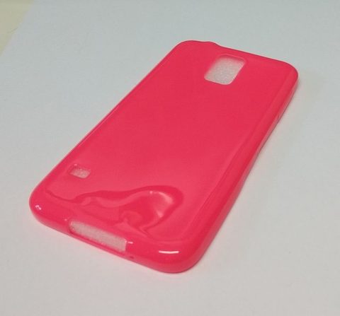 Obal / kryt na Samsung Galaxy S5 růžový - Jelly Bright 0,3mm