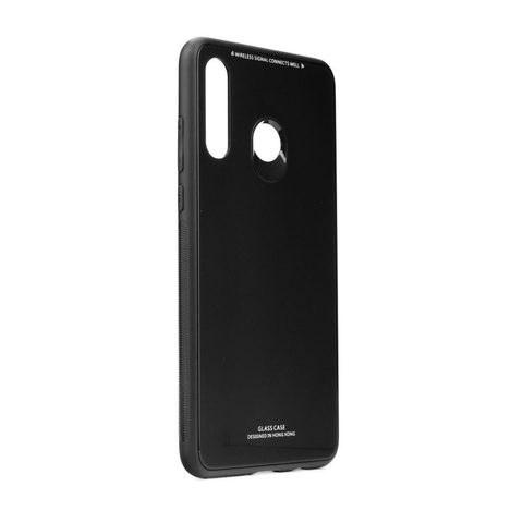 Fedél / borító a Huawei P40 Lite E fekete - GLASS tokhoz