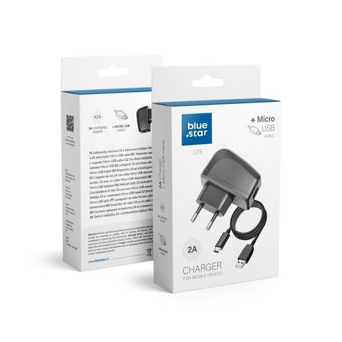 Síťová nabíječka Micro USB Universal 2A Blue Star Lite