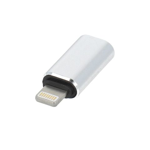 Adaptér / redukcia USB-C na Lightning strieborný