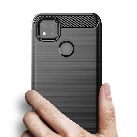 Obal / kryt pre Xiaomi Redmi 9C čierny - Forcell Carbon