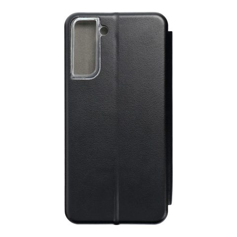 Puzdro / obal pre Samsung Galaxy S21 Plus čierny - kniha Forcell Elegance