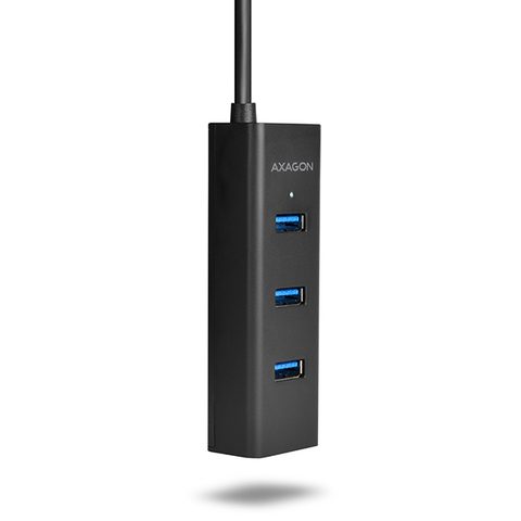 Csökkentő/ Hub AXAGON HUE-S2C, C típusú 4x USB3.0 töltő hub, microUSB tápcsatlakozó