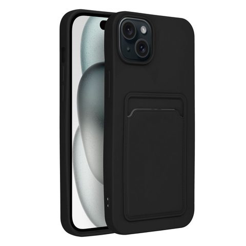 Obal / kryt na Apple iPhone 15 PLUS černý - CARD Case