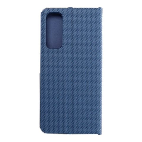 Puzdro / obal pre Huawei P Smart 2021 modré - kniha Forcell LUNA Carbon