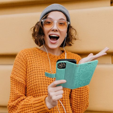 Pouzdro / obal na Xiaomi Redmi 9C / 9C NFC mandala green - knížkové Forcell MEZZO Book