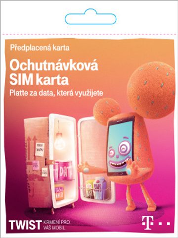 T-Mobile Twist Ochutnávková Sim karta (kredit 10,-)