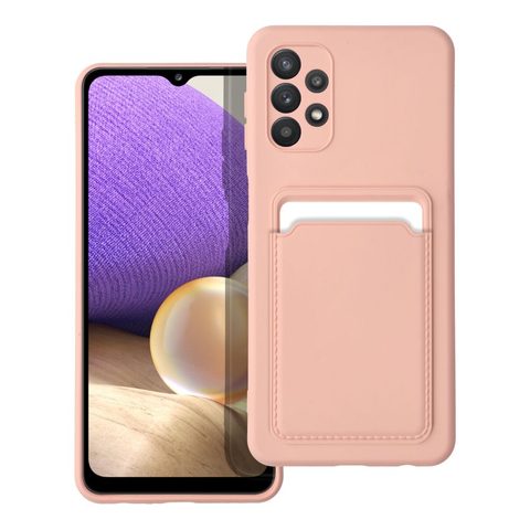 Obal / kryt na Samsung Galaxy A32 5G růžový Forcell Card