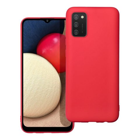 Obal / kryt na Samsung Galaxy A02s červený - Forcell Soft
