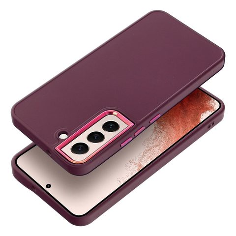 Obal / kryt na Samsung Galaxy S22 fialový - FRAME