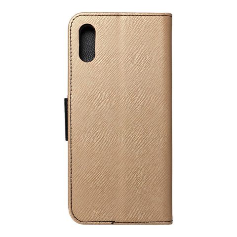 Pouzdro / obal na Xiaomi Redmi 9A zlaté - knížkové Fancy Book