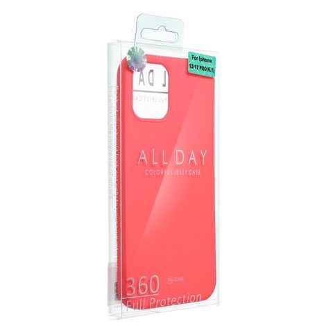 Obal / kryt na Apple iPhone 12 / 12 Pro růžový - Roar Colorful Jelly