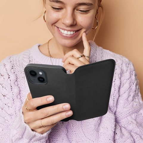Puzdro / obal na Xiaomi Redmi NOTE 12 4G čierne - kniha Dual Pocket