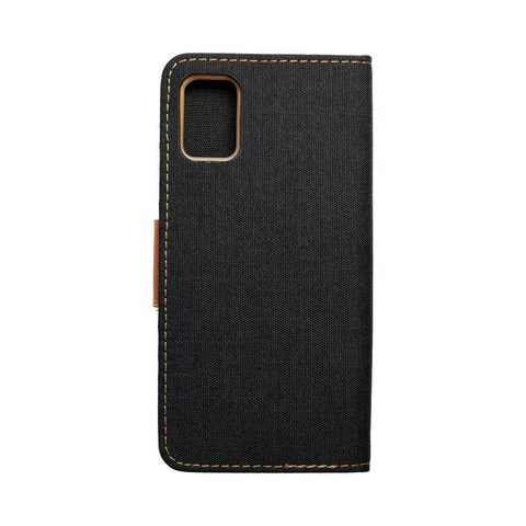 Puzdro / obal pre Samsung Galaxy A51 čierny - kniha CANVAS