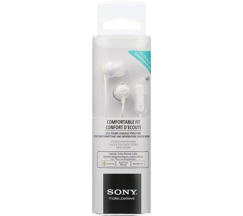 Sluchátka MDR-EX15AP bílá - Sony