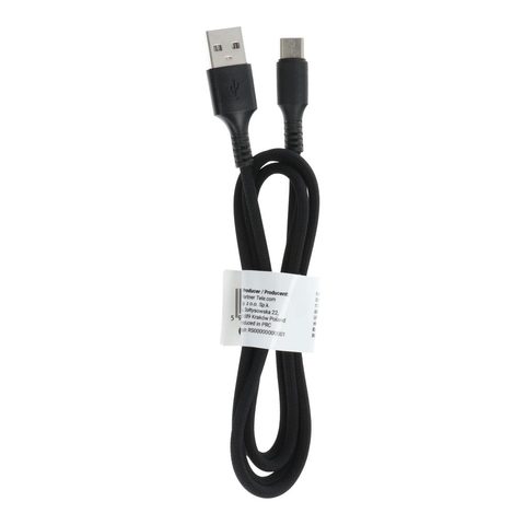 Datový a nabíjecí kabel USB na Typ C 2.0 C279 černý 1m