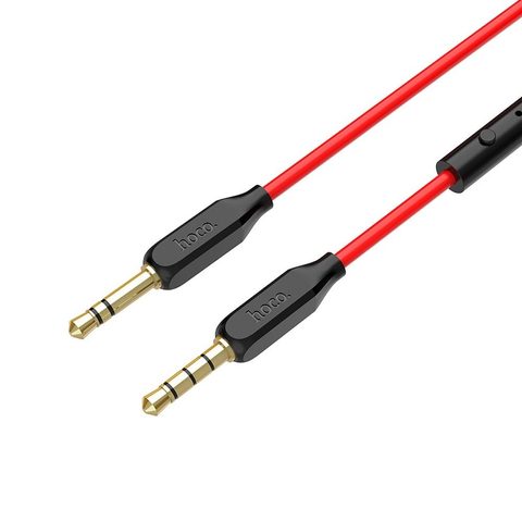 AUX Jack 3,5 mm-es kábel UPA12 mikrofonnal piros - HOCO