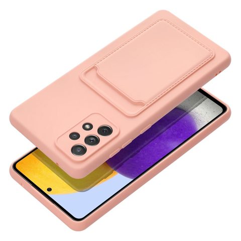Obal / kryt pre Samsung Galaxy A72 ružový - Forcell Card
