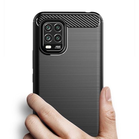 Obal / kryt na Xiaomi Mi 10 Lite černý - Forcell CARBON Case