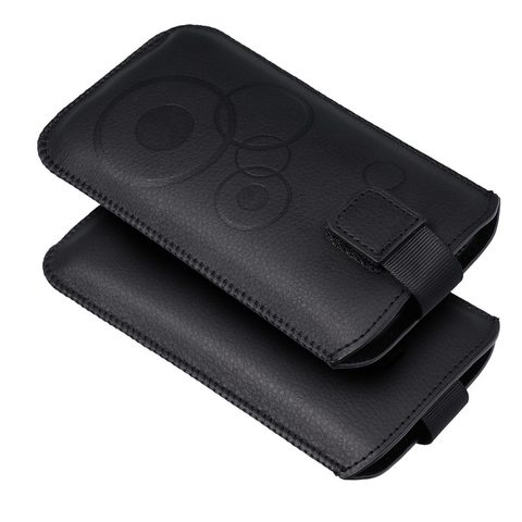 Pouzdro / obal na Samsung Galaxy S5/S6/S7/J5/A5 2016/A5 2017/P8 2017/P10 Lite černé - zasouvací Forcell Deko