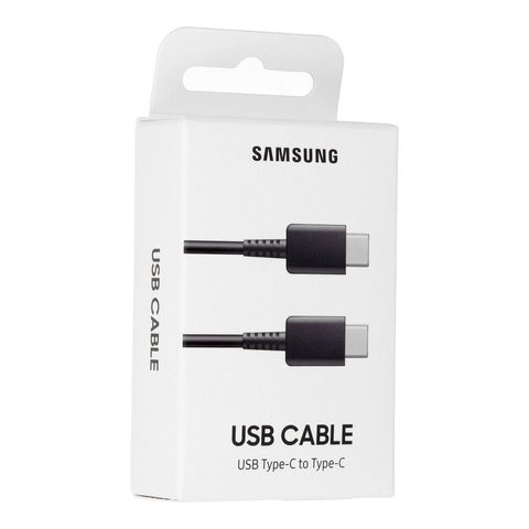 Eredeti adatkábel Samsung (Galaxy A70) USB C - USB type C fekete buborékcsomagolásban