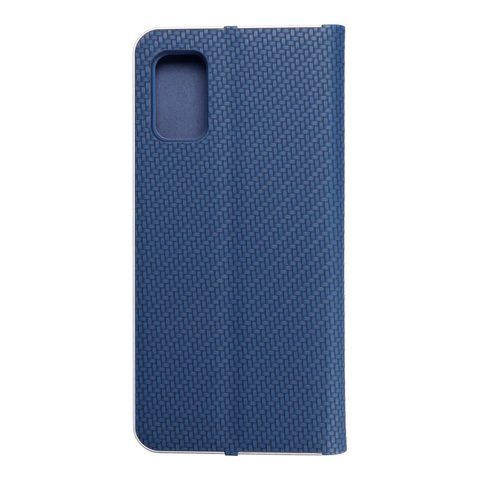 Pouzdro / obal na Samsung Galaxy A41 modré - knížkové Luna Carbon