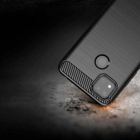 Fedél / borító Xiaomi Redmi 9C fekete - Forcell Carbon