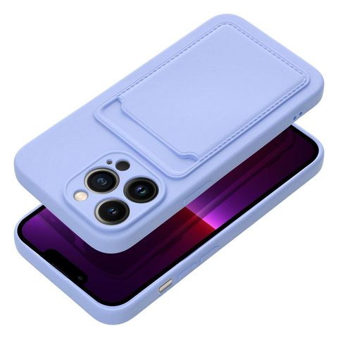 Obal / kryt na Apple iPhone 13 Pro fialové - CARD Case
