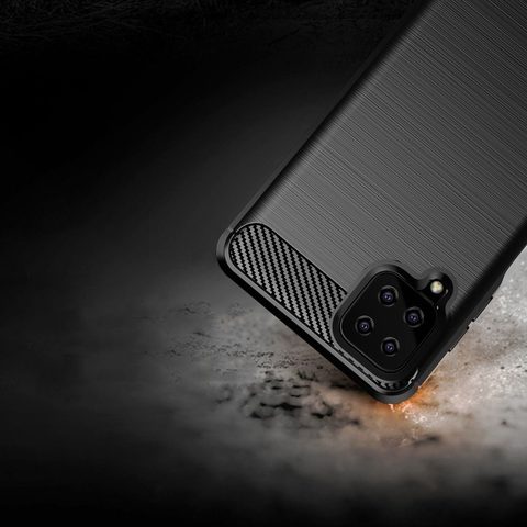 Obal / kryt na Samsung Galaxy A12 černé - Carbon Case