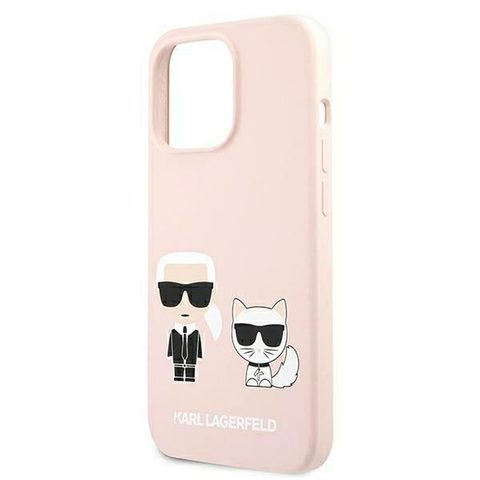 Obal / kryt na Apple iPhone 13 PRO MAX, růžový - MagSafe Karl Lagerfeld