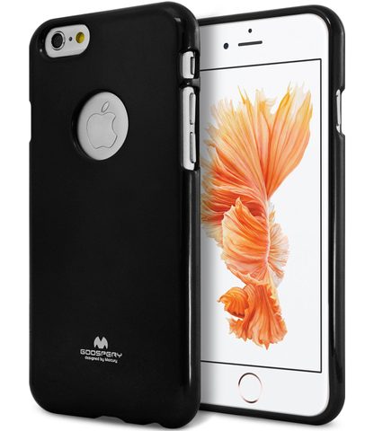 Obal / kryt na Apple iPhone 6 plus černý - Jelly case