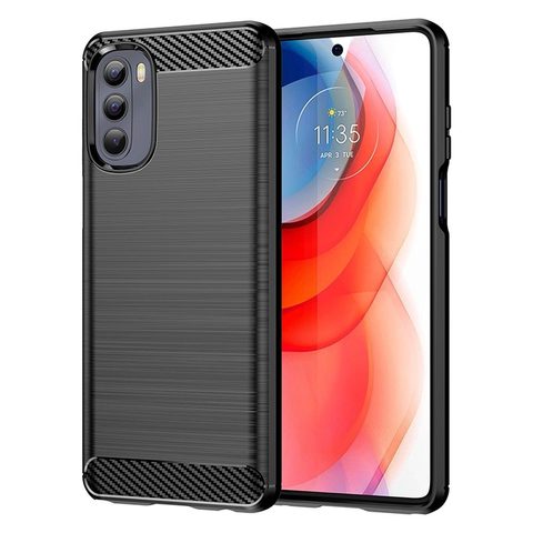 Obal / kryt pre Samsung Galaxy A03s čierny - Forcell CARBON