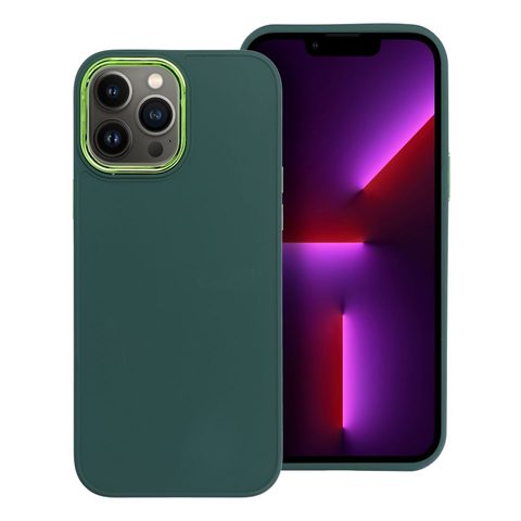 Obal / kryt na Apple iPhone 13 Pro zelený - Frame Case
