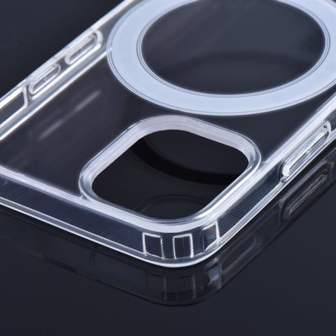 Obal / kryt na Apple iPhone 15 Pro průhledný - Clear Mag Cover