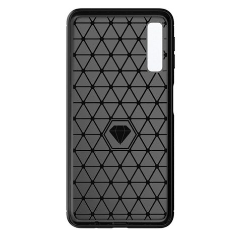 Obal / kryt na Samsung Galaxy A7 2018 černý - Forcell CARBON