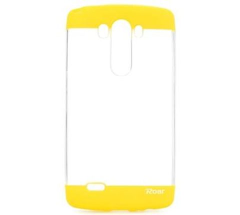 Obal / kryt na LG G3 žlutý - Roar Fit UP Clear