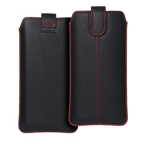 Pouzdro / obal na Samsung Galaxy Note / Note 2 / Note 3 černé - zasouvací Forcell Pocket Case Ultra Slim