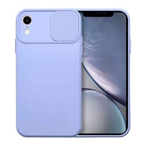 Obal / kryt na Apple iPhone XR fialový - SLIDE Case