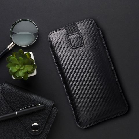 Tok / tok NOKIA C5 / E51 / E52 / 515 SAMSUNG S5610 - visszahúzható Forcell POCKET Carbon tok Forcell POCKET Carbon Case