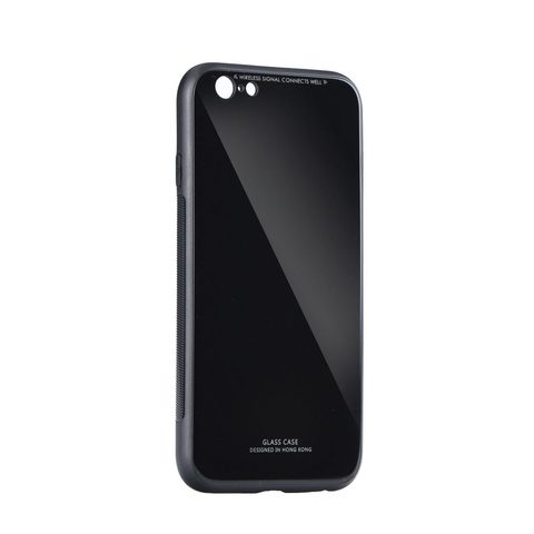 Obal / kryt na Samsung Galaxy A41 černý - Glass Case