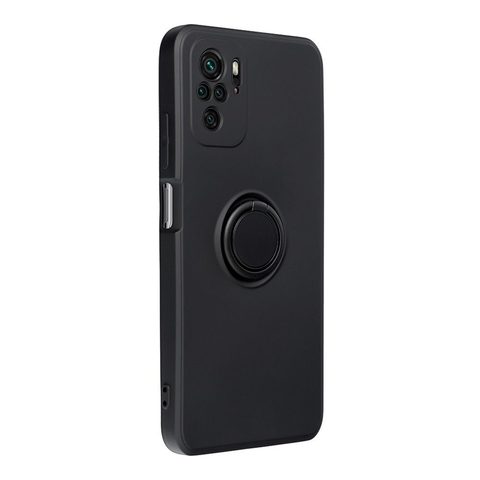 Fedél / borító Forcell SILICONE RING Case for XIAOMI Redmi NOTE 10 / 10S fekete