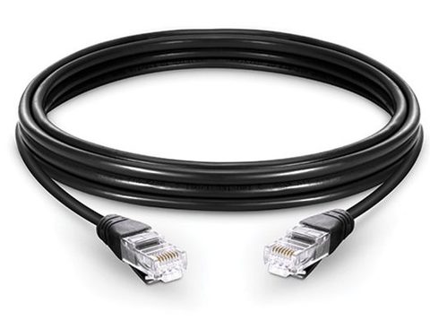 RJ45-RJ45 kábel 10m fekete