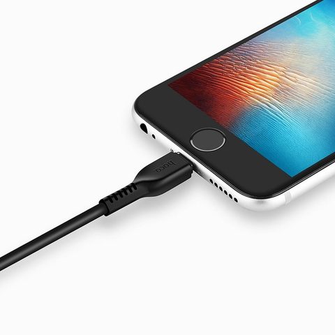Apple iPhone Lightning 8-pin kábel 1 méter, fekete - HOCO NEO