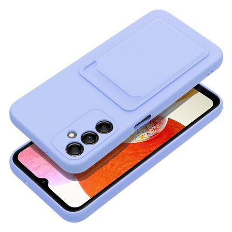 Obal / kryt na Samsung Galaxy A14 5G / A14 4G fialový - Forcell CARD Case