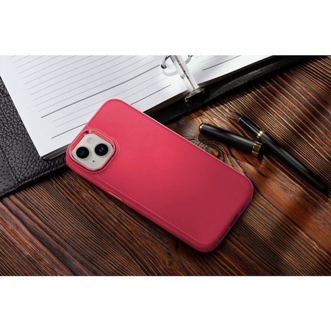 Obal / kryt na Apple iPhone 12 mini červený - Frame case
