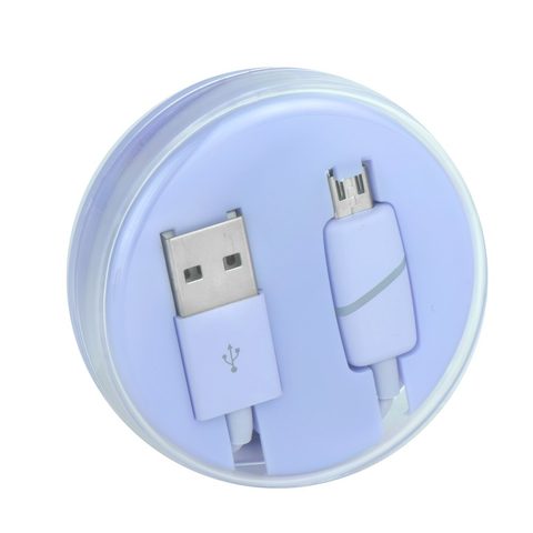 Kábel Micro USB BOX gyűrű lila