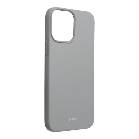 Obal / kryt na Apple iPhone 13 Pro Max šedý - Roar Colorful Jelly Case