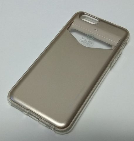 Tok / borító Apple iPhone 6 arany színű tok kártyakivágással - Jelly Mercury