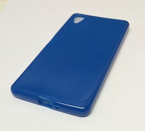 Obal / kryt na Sony Xperia X deep modrý - Jelly Bright 0,3mm